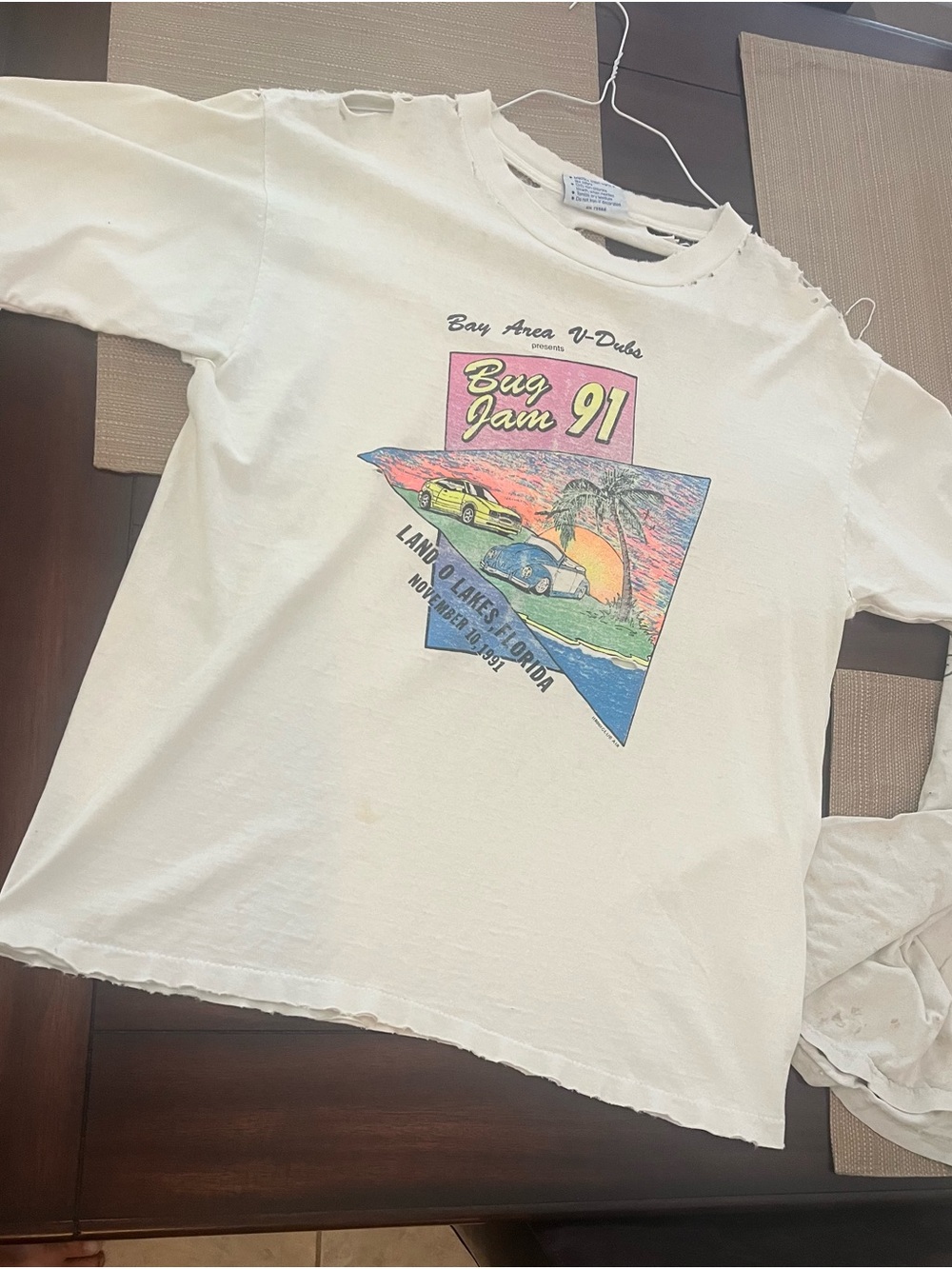 Classic White 'VW Bug Jam 91' Graphic Short Sleeve Tee